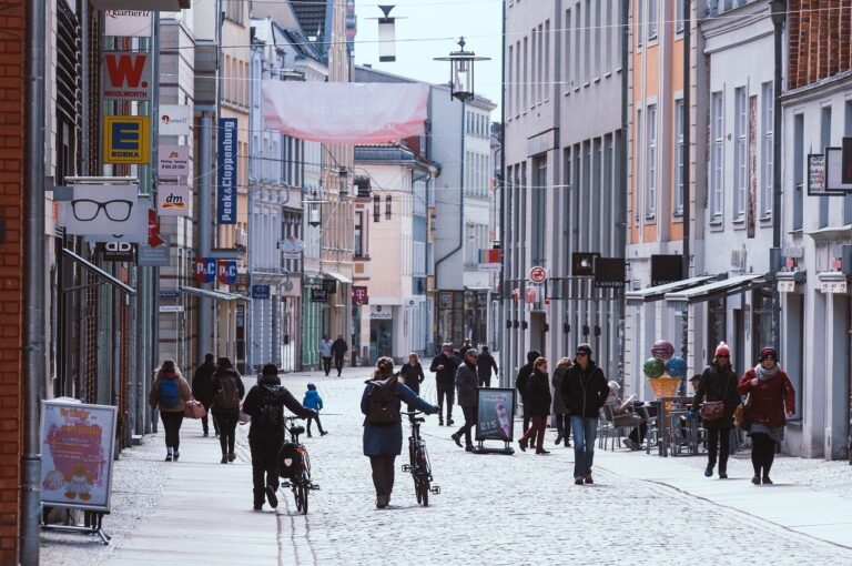 shopping street, pedestrian zone, downtown