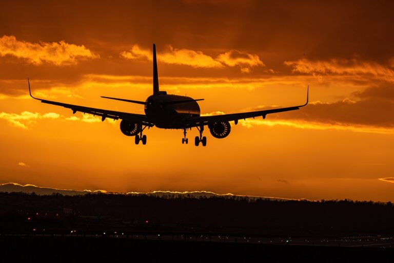 plane, airport, nature