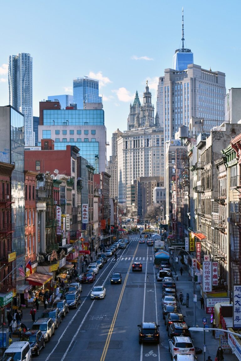 buildings, skyscraper, street