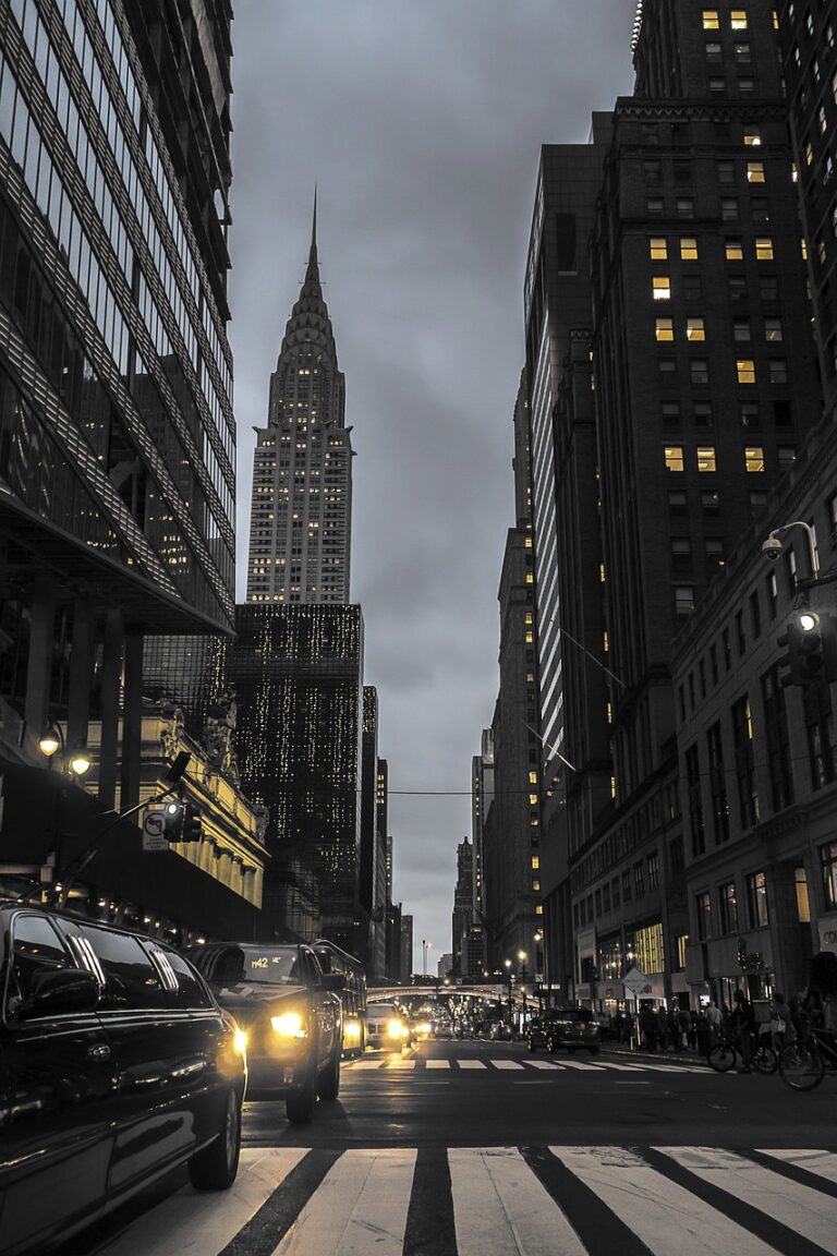 buildings, traffic, street