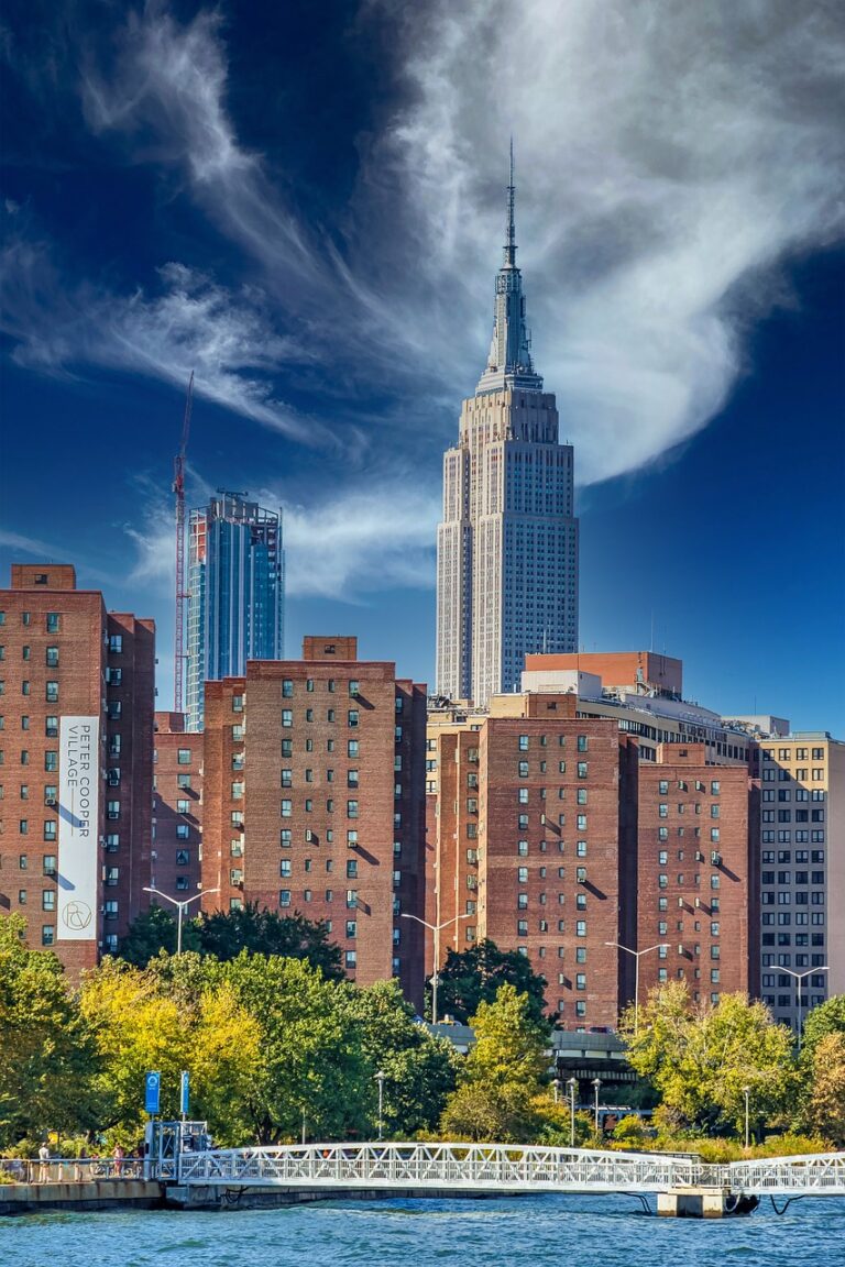 city, buildings, bridge