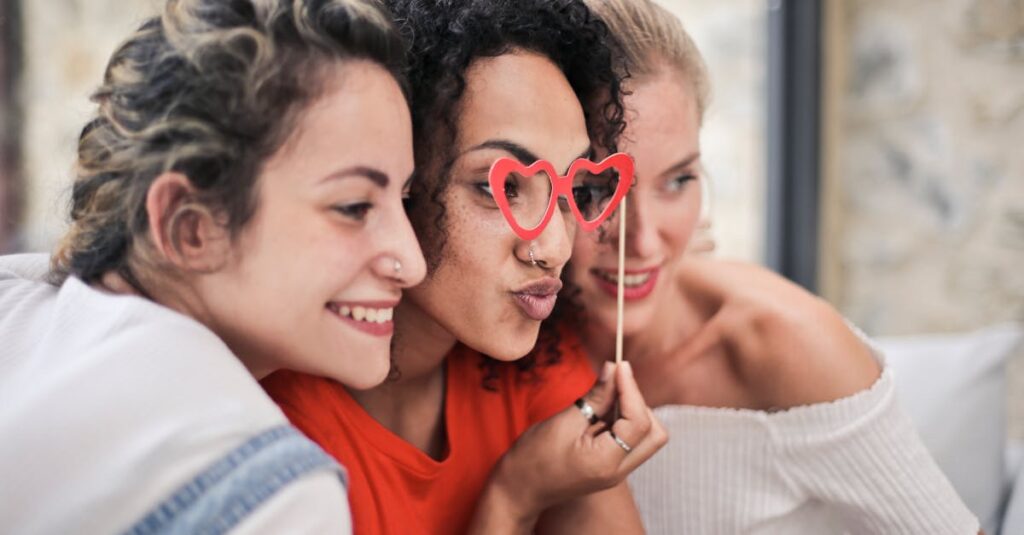 Three Women Posing For Photo