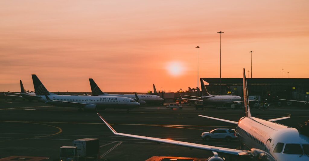 Photo Of Airplanes During Dawn